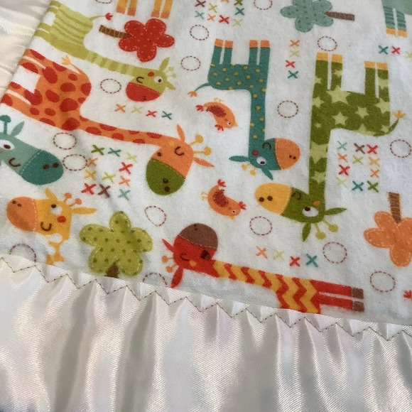 Baby Blanket Giraffe Print Handmade - Picture 3 of 6